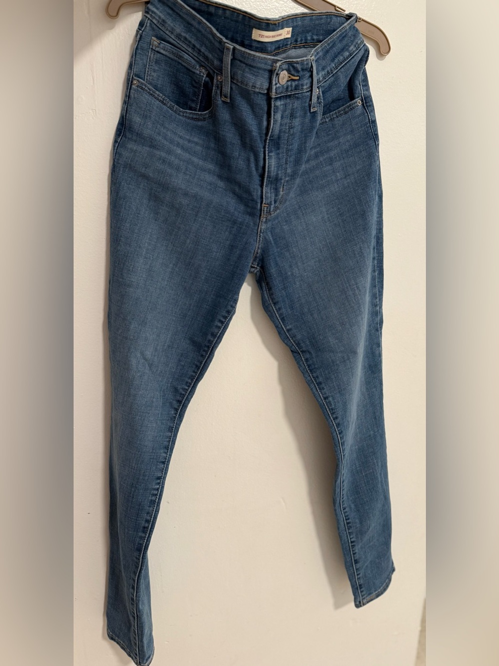 LEVIS 721 High Rise Skinny Jeans - Mid wash - Size 30